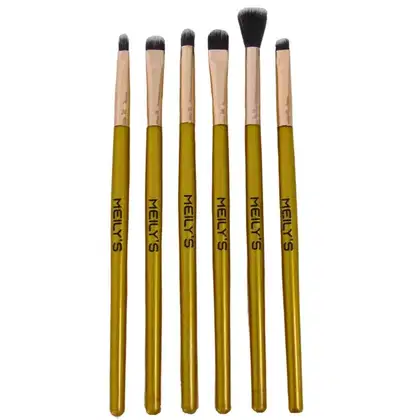 Imagem do produto Kit Meily's Pincéis Dourados para Maquiagem (6 Produtos)