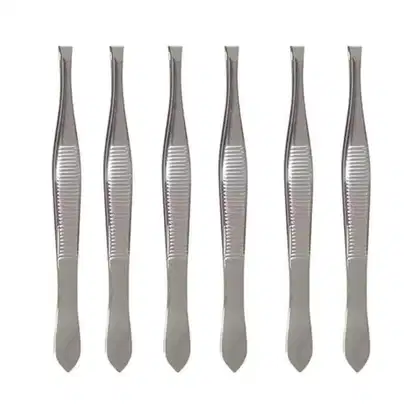 Imagem do produto Kit Pinça Ponta Reta Kiss New York C/6 Un Twzb03br