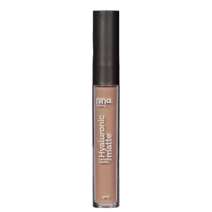 Corretivo Líquido Nina Makeup Hyaluronic Matte de 4ml