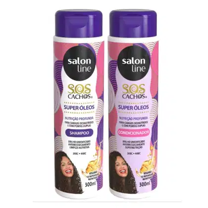 Kit Salon Line S.O.S Cachos Super Óleos Duo Basic. 2 Produtos.