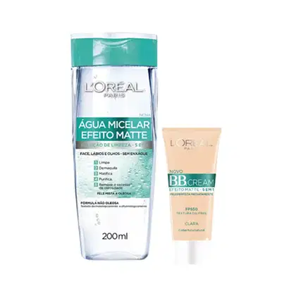 Imagem do produto Kit L'Oréal Paris Cuidados Com a Pele -  Água Micelar 200ml + BB Cream Clara FPS 50 30g