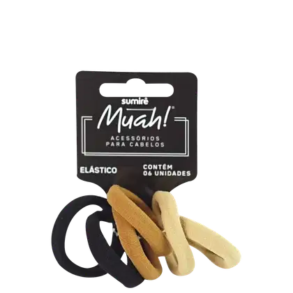 Imagem do produto Muah! Meia Calça Cores Básicas - Elástico de Cabelo (6 Unidades)