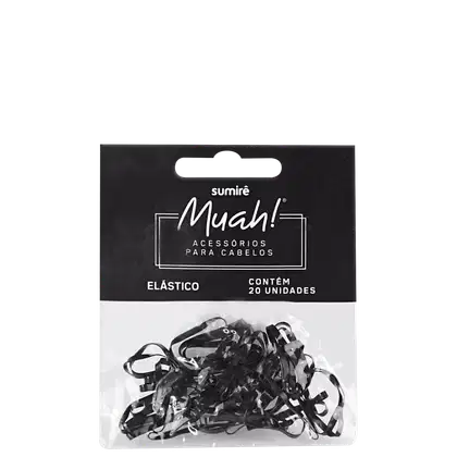 Imagem do produto Muah! Silicone - Elástico de Cabelo G (20 Unidades)