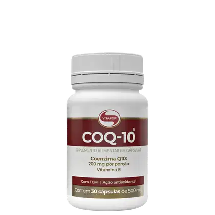 Suplemento Vitamínico Coenzima Q10, da marca Vitafor.