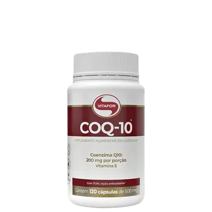Suplemento Vitamínico Coenzima Q10, da marca Vitafor.