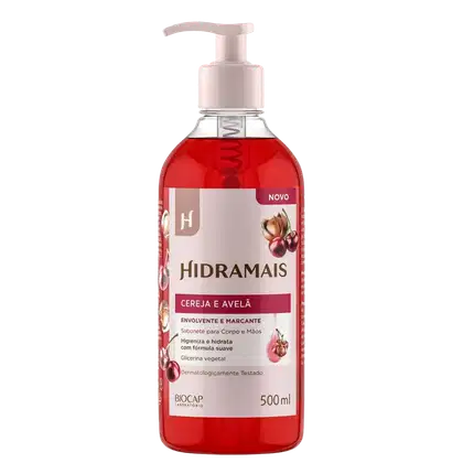 Imagem do produto Hidramais Cereja e Avelã Corpo e Mãos - Sabonete Líquido 500ml