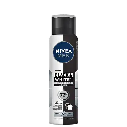 Imagem do produto NIVEA MEN Invisible Black & White Original - Desodorante Antitranspirante Aerossol 150ml