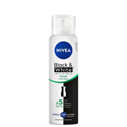 Imagem do produto NIVEA Invisible Black & White Fresh Erva-Doce - Desodorante Antitranspirante Aerossol 150ml