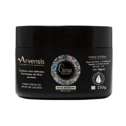 Imagem do produto Arvensis Cosméticos Naturais Cachos Naturais - Gelatina Ativadora Fixação Leve 250g