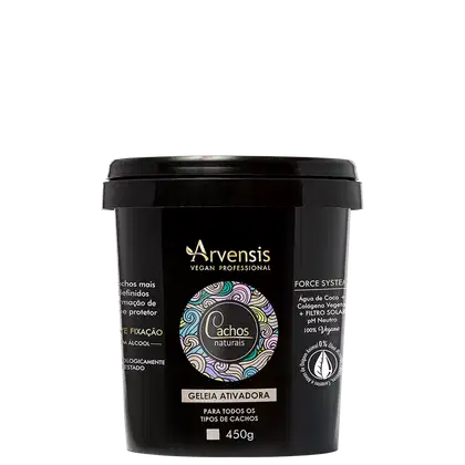 Gelatina ativadora Cachos Naturais de Arvensis. Volumetria 450g