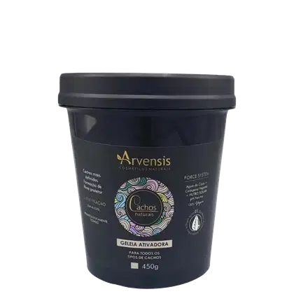 Imagem do produto Arvensis Cosméticos Naturais Cachos Naturais - Gelatina Ativadora Fixação Leve 450g
