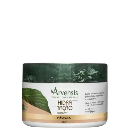 Máscara capilar Hidratação Intensiva de Arvensis Cosméticos Naturais. Volumetria 250g