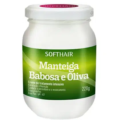 Imagem do produto Soft Hair Manteiga Babosa e Oliva - Máscara Capilar 220g