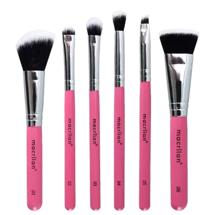 Imagem do produto Kit com 6 pincéis profissionais e nécessaire KP10-2 Travel Beauty – MACRILAN