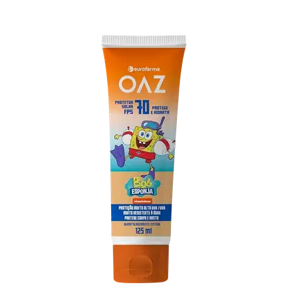 Imagem do produto Eurofarma OAZ Bob Esponja FPS70 - Protetor Solar Infantil 125ml