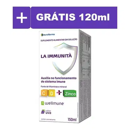 Imagem do produto La Immunita Sabor Uva Eurofarma 150ml