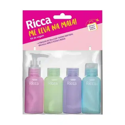 Imagem do produto Conjunto Com 4 Frascos de Viagem Ricca Me Leva Na Mala Cód. 3288
