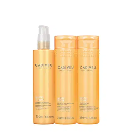 Imagem do produto Kit Cadiveu Professional Nutri Glow Shampoo Condicionador P e Booster Fluído de Tratamento (3 produtos)