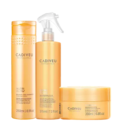Imagem do produto Kit Cadiveu Professional Nutri Glow Shampoo Máscara e Fluído (3 produtos)