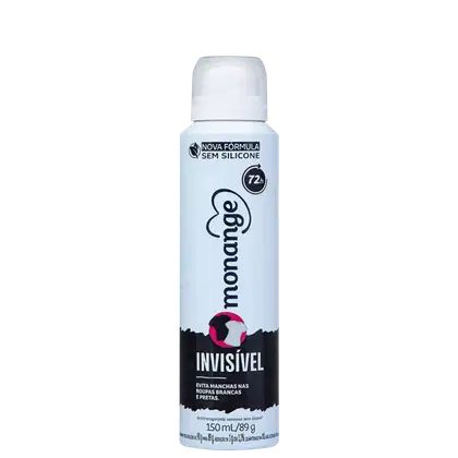Imagem do produto Monange Invisível - Desodorante Aerossol Antitranspirante Feminino 150ml