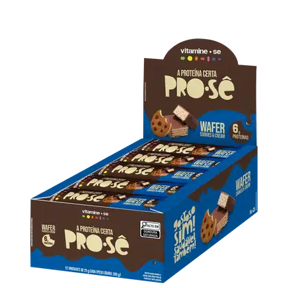 Imagem do produto Vitamine-se Pro-sê Cookies & Cream - Snack Proteico (12 Unidades)