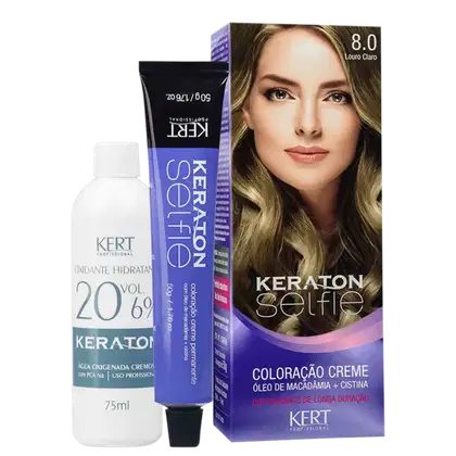 Imagem do produto Kit Keraton Selfie 8.0 Louro Claro + Oxigenada (2 Produtos)