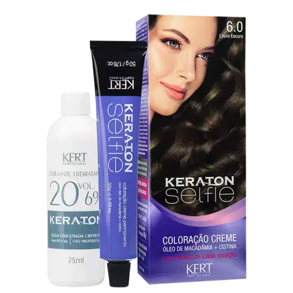 Imagem do produto Kit Keraton Selfie 6.0 Louro Escuro + Oxigenada (2 Produtos)
