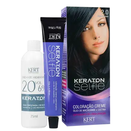 Imagem do produto Kit Keraton Selfie 2.0 Preto Azulado + Oxigenada (2 Produtos)