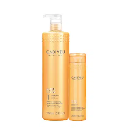 Imagem do produto Kit Cadiveu Professional Nutri Glow Shampoo G e Condicionador P (2 produtos)
