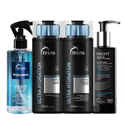 Imagem do produto Kit TRUSS Ultra Hydration + Night Spa + Frizz Zero (4 Produtos)