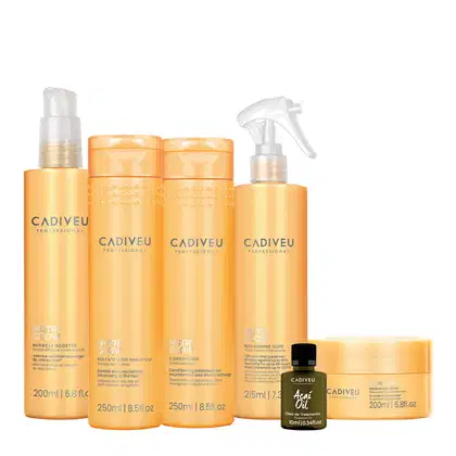 Imagem do produto Kit Cadiveu Professional Nutri Glow Shampoo Condicionador Máscara Pré-Shampoo Fluído e Açaí Oil (6 produtos)