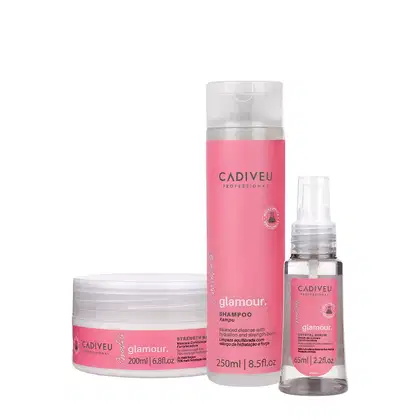 Imagem do produto Kit Cadiveu Professional Essentials Glamour Shampoo Máscara e Sérum (3 produtos)