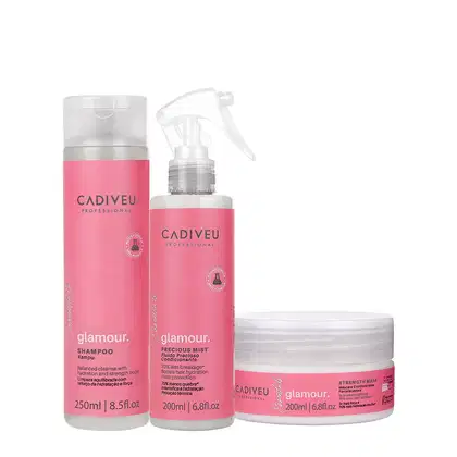 Imagem do produto Kit Cadiveu Professional Essentials Glamour Shampoo Máscara e Fluido (3 produtos)