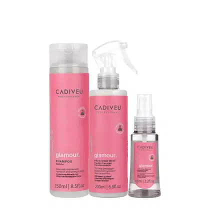 Imagem do produto Kit Cadiveu Professional Essentials Glamour Shampoo Fluído e Sérum (3 produtos)