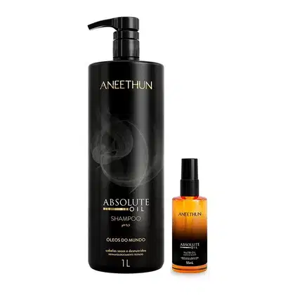 Imagem do produto Kit Aneethun Absolute Oil - Shampoo 1l + Óleo 55ml