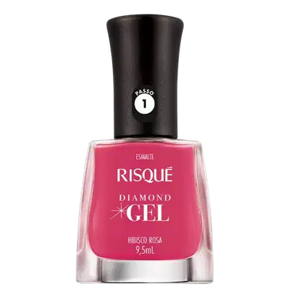 Imagem do produto Risqué Diamond Gel Hibisco Rosa - Esmalte Cremoso 9,5ml