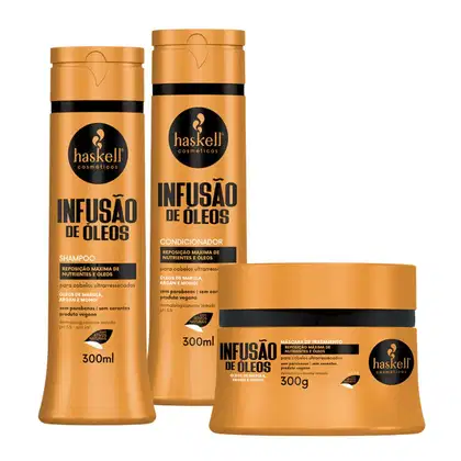 Imagem do produto Kit Haskell Infusão de Óleos Sh. Cond + Máscara 300ml
