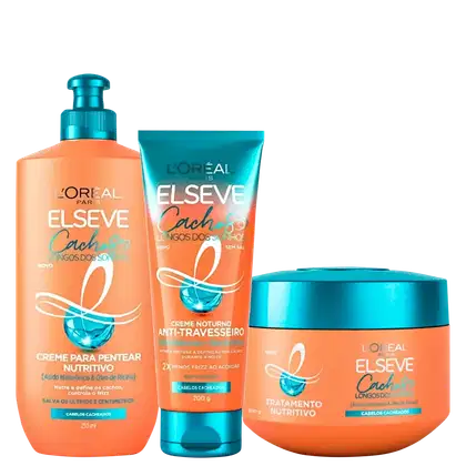 Imagem do produto Kit Elseve L’Oréal Paris Cachos dos Sonhos Cremes (3 produtos)