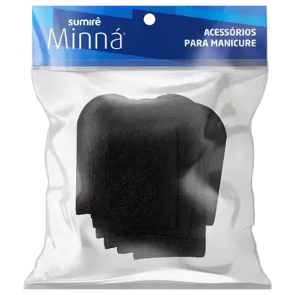 Imagem do produto Minná Preta - Lixa para Pés Descartável Adesivada (50 Unidades)