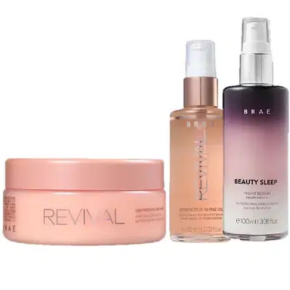 Imagem do produto Kit Braé Revival + Gorgeous Shine + Beauty Sleep (3 Produtos)