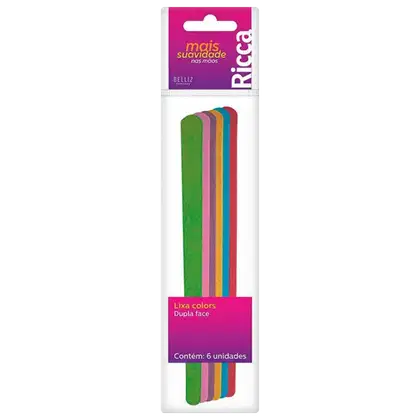 Imagem do produto Ricca Colors Lixa Descartável de Unha (6 Unidades)