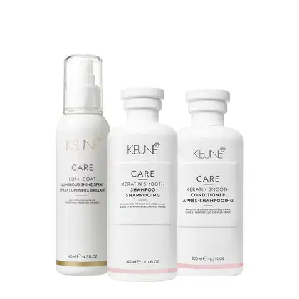 Imagem do produto Kit Keune Care Keratin Smooth Shampoo Condicionador e  Lumi Coat Finalizador (3 produtos)