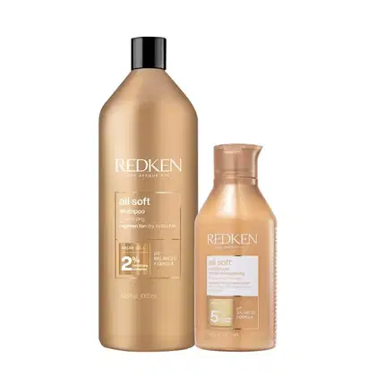 Imagem do produto Kit Redken All Soft Shampoo 1L + Condicionador 300ml (2 produtos)