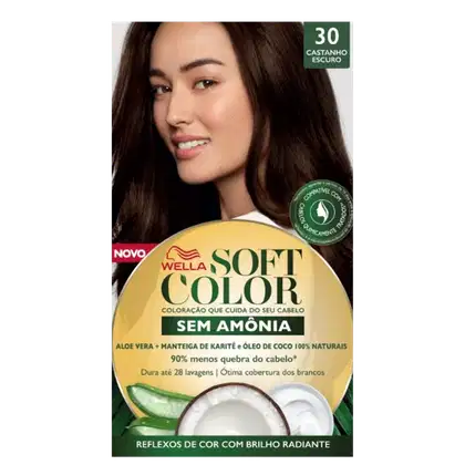 Imagem do produto Kit Soft Color 30 Castanho Escuro - Tonalizante 