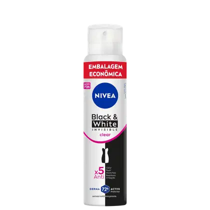 Imagem do produto NIVEA Invisible Black & White Clear - Desodorante Antitranspirante Aerossol 200ml