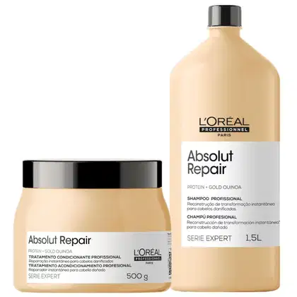 Imagem do produto Kit L'Oréal Professionnel Expert Absolut Repair Gold Quinoa + Protein Full (2 Produtos)