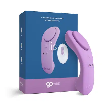 Vibrador e Estimulador Recarregável Go Vibe Lis da marca A Sós, na cor lilás