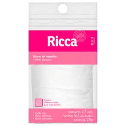 Imagem do produto Ricca Discos de Algodão (50 unidades)
