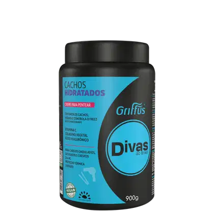 Imagem do produto Griffus Divas do Brasil Cachos Hidratados - Creme para Pentear 900g
