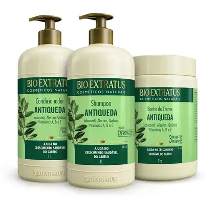 Imagem do produto Kit Bio Extratus Jaborandi Antiqueda Trio Salão (3 Produtos)